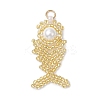 Glass Seed Beaded Fish Pendants PALLOY-MZ00666-04-1