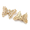 Brass Micro Cubic Zirconia Pendants KK-Q789-25G-2