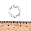 5Pcs 304 Stainless Steel Open Cuff Rings for Women RJEW-K313-04P-5