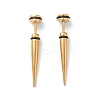 304 Stainless Steel Ear Taper Stretcher with Rubber LS-EJEW-F312-10G-1
