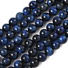 Grade B Natural Tiger Eye Beads Strands G-F591-18-8mm-01-2