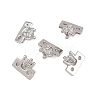 Brass Pave Clear Cubic Zirconia Spacer Bars KK-H538-09P-1