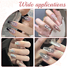 36Pcs 6 Styles Cross Alloy Rhinestone Cabochons MRMJ-CP0001-30S-5