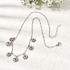 Brass Micro Pave Cubic Zirconia Sun Pendant Necklaces NJEW-B157-16P-1
