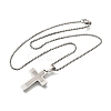 304 Stainless Steel Pendant Necklaces NJEW-P329-03A-P-4