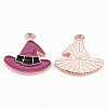 Light Gold Tone Alloy Enamel Pendants LS-ENAM-T018-19A-2