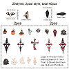 40Pcs 20 Style Alloy Enamel Charms ENAM-CA0001-48-RS-2