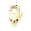 Brass Lobster Claw Clasps X-KK-G416-22G-1