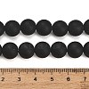 Natural Brazil Black Onyx(Dyed & Heated) Beads Strands G-Z024-01B-10mm-01-4