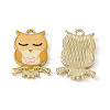 Painted Alloy Pendants PALLOY-P288-01G-03-1