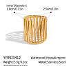 304 Stainless Steel Cross Design Open Cuff Rings for Women QC9430-6