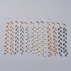 Electroplate Glass Beads Dangle Stud Earrings EJEW-JE03820-1