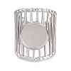 304 Stainless Steel Cuff Rings Ring Components SA-CBA098D-01P-C-1