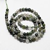 Natural Moss Agate Beads Strands X-G-D840-25-4mm-2