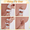 140Pcs 2 Styles PU Baby Waterproof Ear Stickers AJEW-GA0008-18B-3