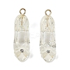 Transparent Resin Rhinestone Pendants RESI-Q021-01C-1