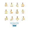 304 Stainless Steel Pendants STAS-BT0001-06G-17