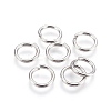 Tarnish Resistant 304 Stainless Steel Saw Cut Open Jump Rings X-STAS-P212-25P-10-1