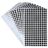 240Pcs Flat Round PVC Handwritten Blank Stickers DIY-WH50053-11C-1