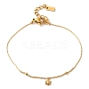 304 Stainless Steel Sun Charm Bracelets for Women BJEW-K237-09G-1