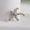 Tibetan Style Starfish/Sea Stars Zinc Alloy Pendants TIBEP-M039-08AS-2