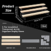 3-Tier Assembled Transparent Acrylic Organizer Display Risers ODIS-WH0029-89B-01-2