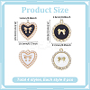 32Pcs 4 Colors Alloy Enamel Pendants FIND-ME0001-45-2