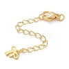Brass Lobster Clasps & Ends with Chain KK-R120-05G-1