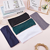 5Pcs 5 Colors 95% Polyester & 5% Spandex Yarns Exercise Elastic Headbands OHAR-CY0001-12-3