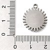 304 Stainless Steel Pendant Cabochon Settings STAS-I310-18P-3