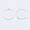 Long-Lasting Plated Brass Hoop Earrings Findings KK-K204-179P-NF-2