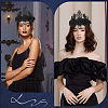 Felt Cloth and Alloy Headwear Crown OHAR-WH20020-01A-4