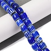 Handmade Lampwork Chevron Beads Strands LAMP-K041-01B-27-2