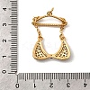 Brass Micro Pave Clear Cubic Zirconia Clothes Pendants KK-I360-014G-02-3