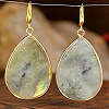 Natural Labradorite Teardrop Dangle Earrings FS-WG5CAE0-05-1