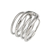 304 Stainless Steel Cuff Rings RJEW-P153-05P-4