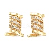 Rack Plating Brass Micro Pave Cubic Zirconia Beads KK-Z071-38G-1