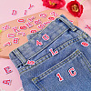 36Pcs 2 Sets 2 Styles Letter A~Z & Number 0~9 Polyester Embroidery Sew On Patches Sets PATC-TA0001-55A-5