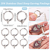 24Pcs 304 Stainless Steel Hoop Earring Findings FIND-SC0017-16B-2