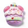 Pig Theme Opaque Resin Decoden Cabochons LS-RESI-I057-A03-1