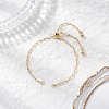 Adjustable Brass Paperclip Chain Slider Bracelet Making BJEW-JB01381-1