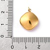 316 Stainless Steel Faceted Glass Pendants STAS-K258-47G-03-3