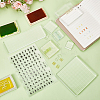 7Pcs Square & Rectangle Acrylic Stamp Block Stamping Tool Sets DIY-OC0012-70-5