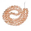 Electroplate Glass Beads Strand EGLA-S188-19-A02-2