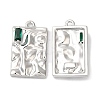 Brass Micro Pave Cubic Zirconia Pendants KK-C028-30P-1
