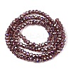 Electroplate Glass Beads Strands EGLA-A044-T1mm-B13-3