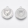 Brass Micro Pave Cubic Zirconia Pendants KK-R130-004-NF-2