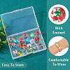20Pcs 10 Colors Transparent Glass Beads LAMP-TA0001-08-4