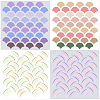 2 sheets 2 styles Mermaid Theme PET Hollow Out Drawing Painting Stencils DIY-GF0009-80-1