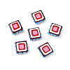 Baking Paint Glass Enamel Beads LAMP-S079-14F-1